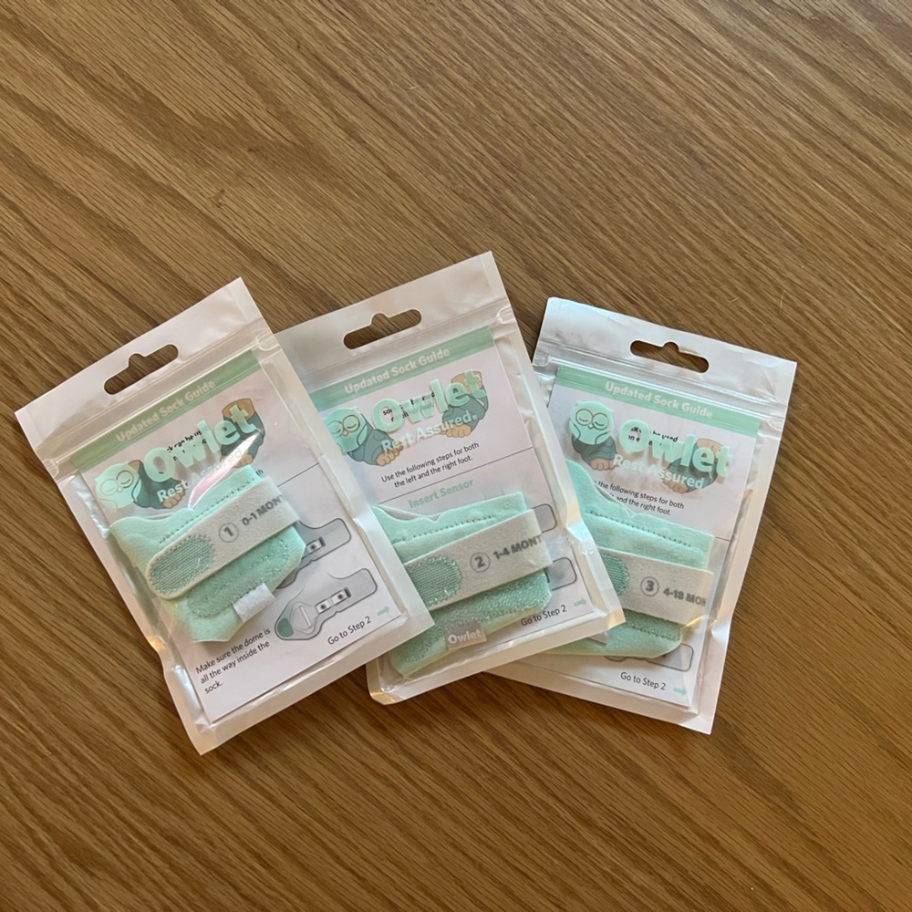 Owlet Replacement Socks - Sizes 1,2,3 BRAND NEW